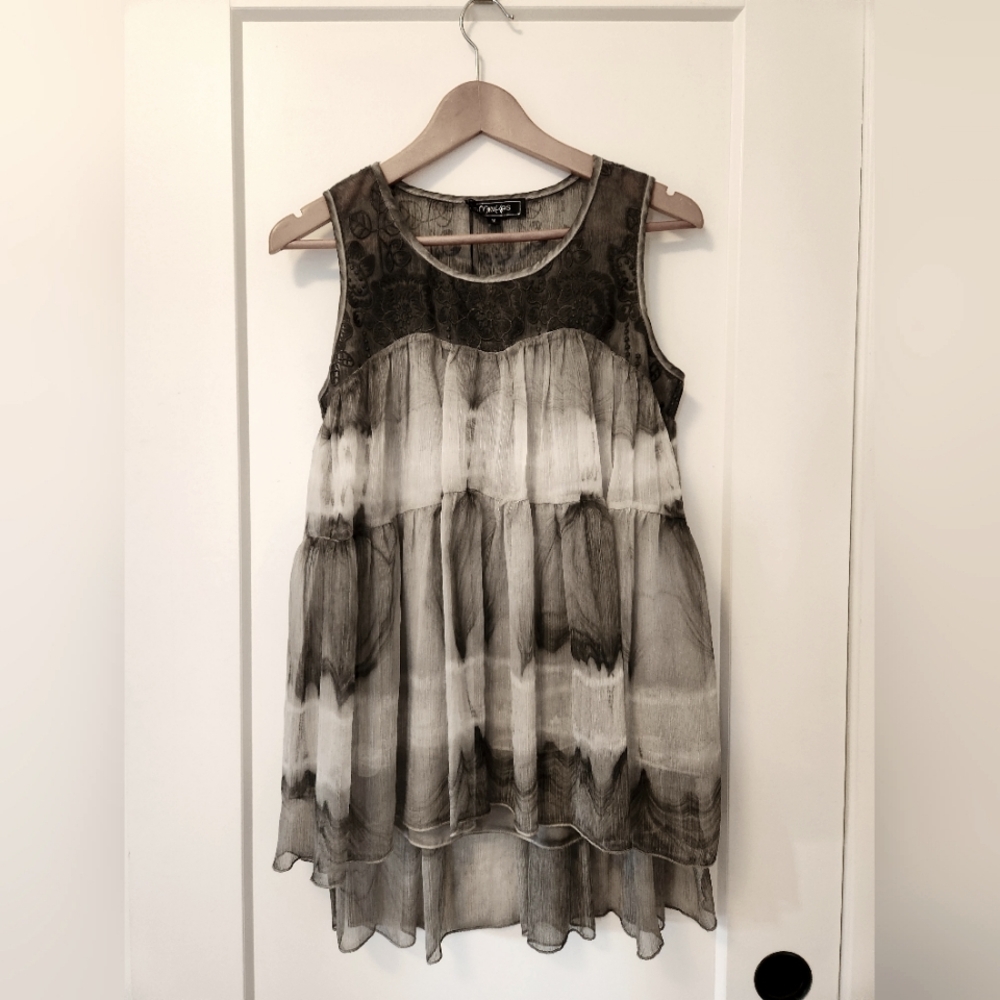 NWT - Minkas dip-dyed M tank